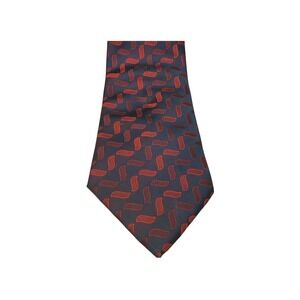 Novelle Highfashion Men's‎ Silk Necktie Navy Blue Red Pattern Formal